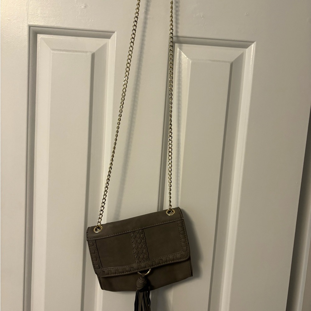 Elegant Brown Chain Strap Bag